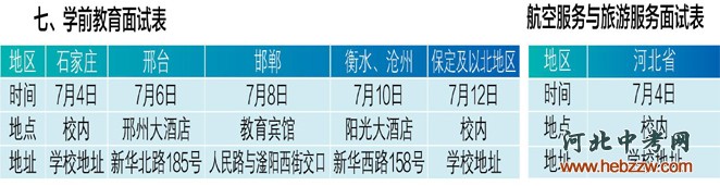 石家庄工程技术学校学前教育航空服务面试时间安排.jpg